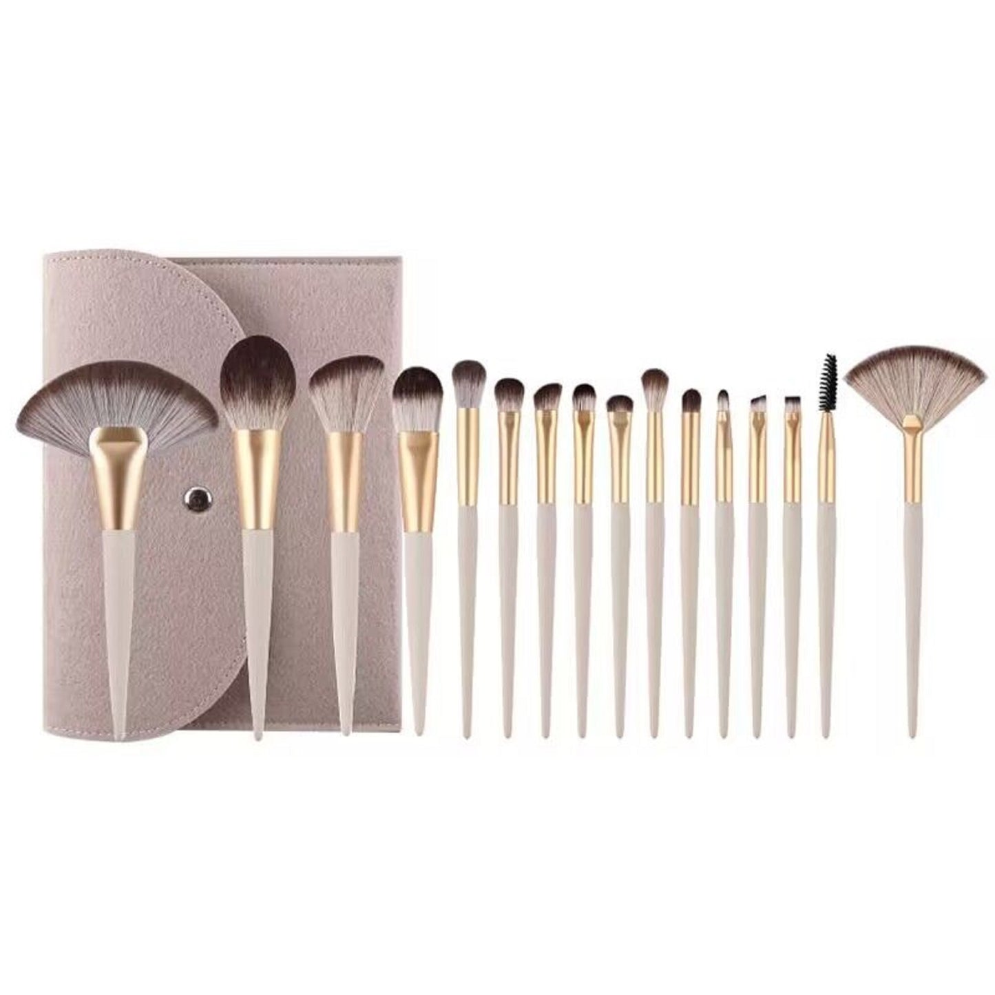 JIYUERLTD Luxe Makeup Brushes Collection - 16pcs Premium Makeup Brush Set Concealer Eye Shadow Blush Pack