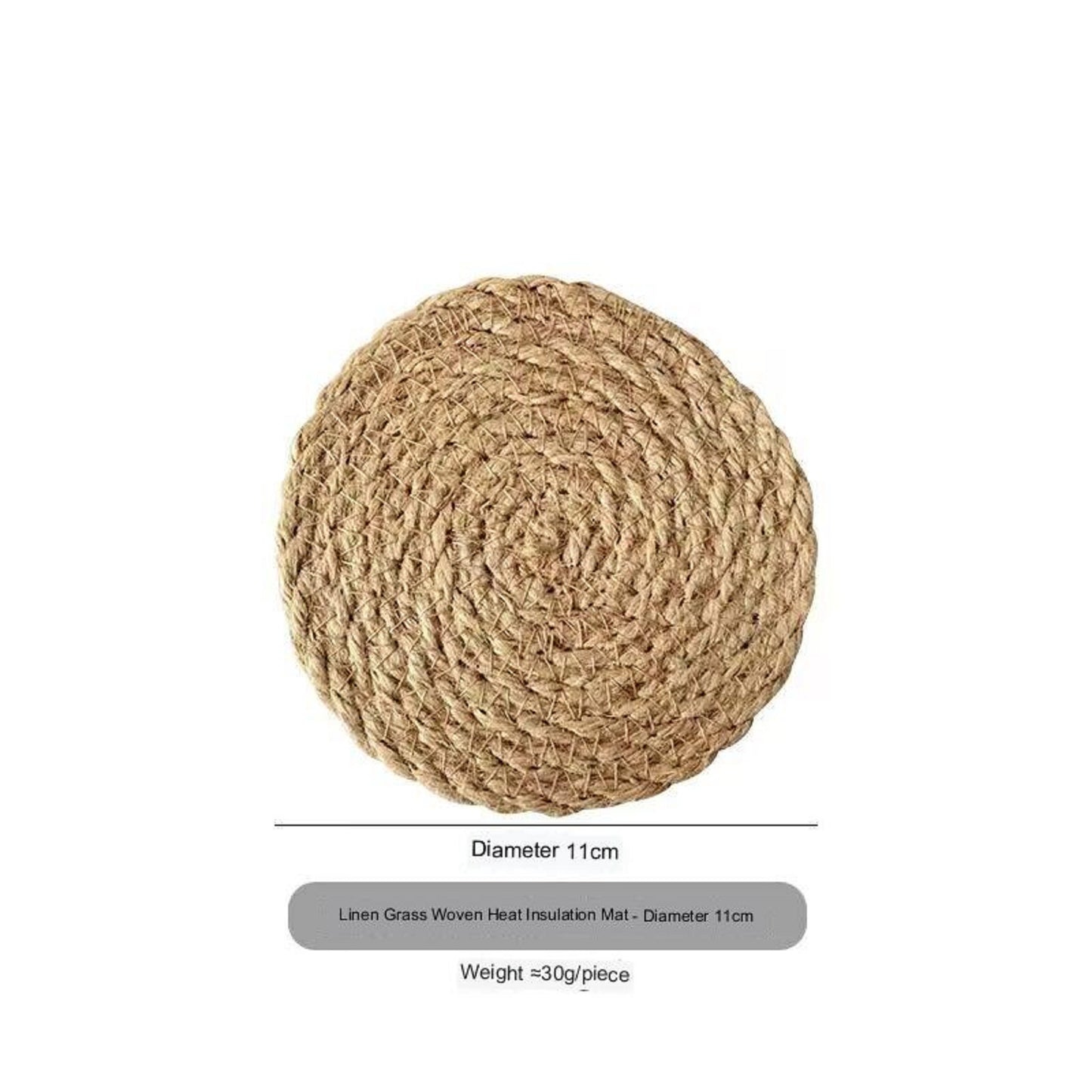 Premium Kitchen Accessories: Insulated Mat, Linen Woven Placemat, Round Silent Pad, Heat-resistant Table Mat, Non-slip Mat
