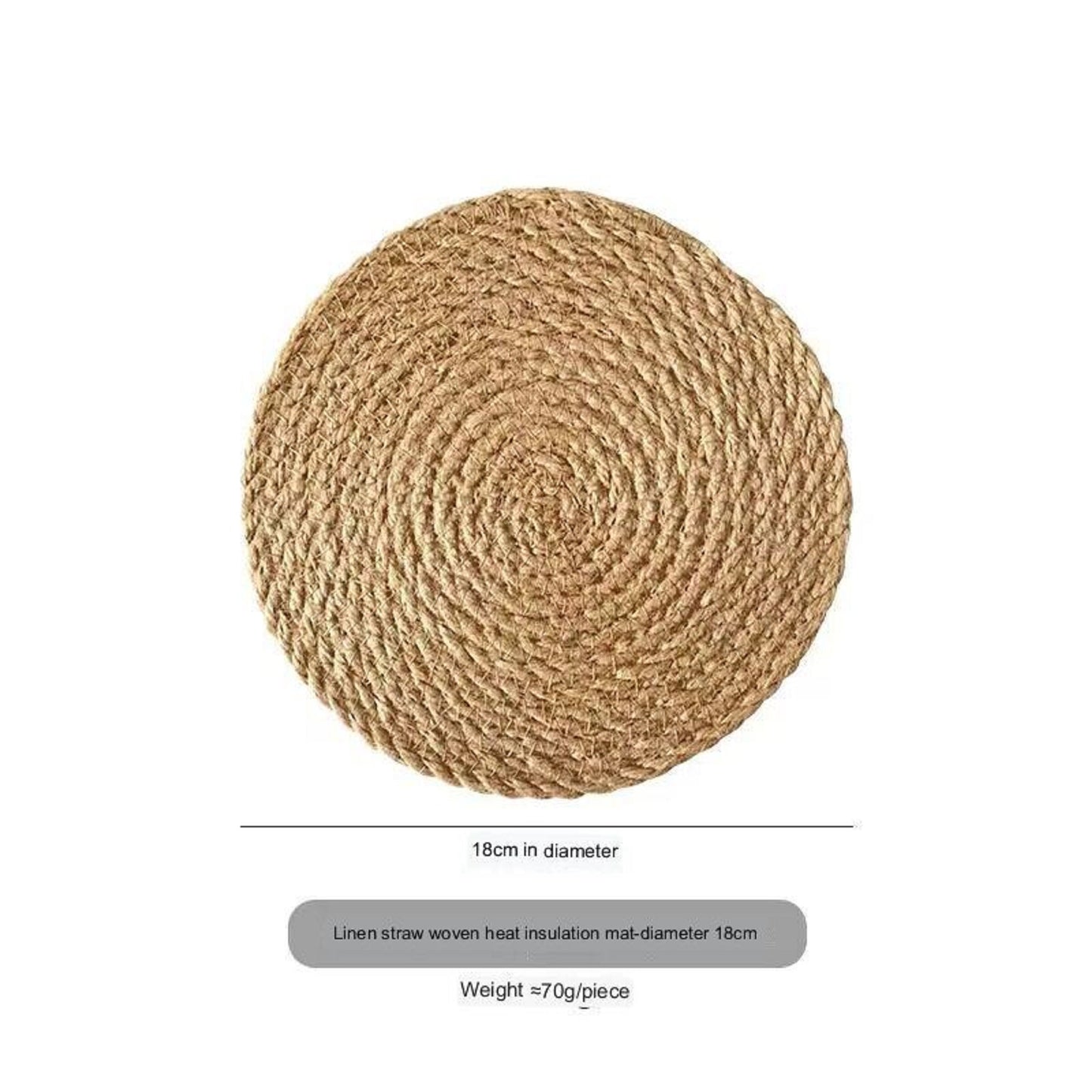 Premium Kitchen Accessories: Insulated Mat, Linen Woven Placemat, Round Silent Pad, Heat-resistant Table Mat, Non-slip Mat