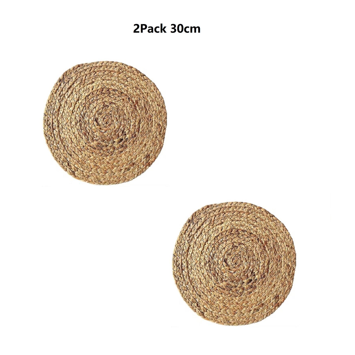 JIYUERLTD Straw placemat, Water grass Mat, hyacinth grass placemat, plate mat, coaster, pot mat,heat insulation mat for home kitchen
