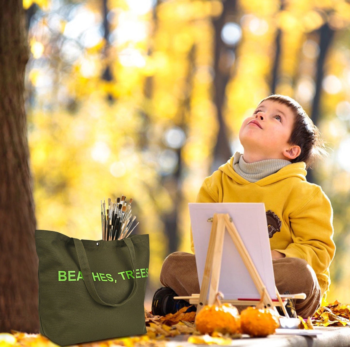 JIYUERLTD Trendy Tote Bag - Cotton Bag, Canvas Shopper for Fashionable Shoppers and Outdoor, DIY Enthusiasts
