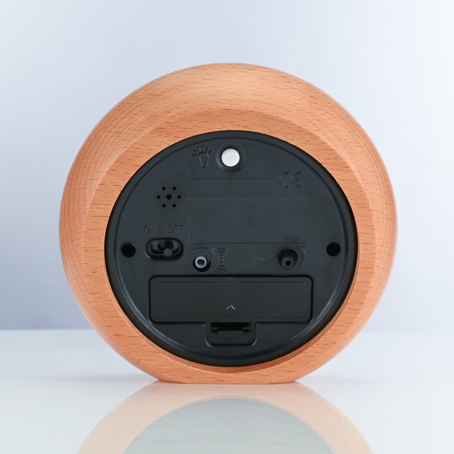 JIYUERLTD Alarm Clock for Bedroom,4" Loud Alarm Clock for Heavy Sleepers, 2023 Decorative Wooden Alarm Clock with Donut Beech Frame - JIYUERLTDJIYUERLTD Alarm Clock for Bedroom,4" Loud Alarm Clock for Heavy Sleepers, 2023 Decorative Wooden Alarm Clock with Donut Beech Frame