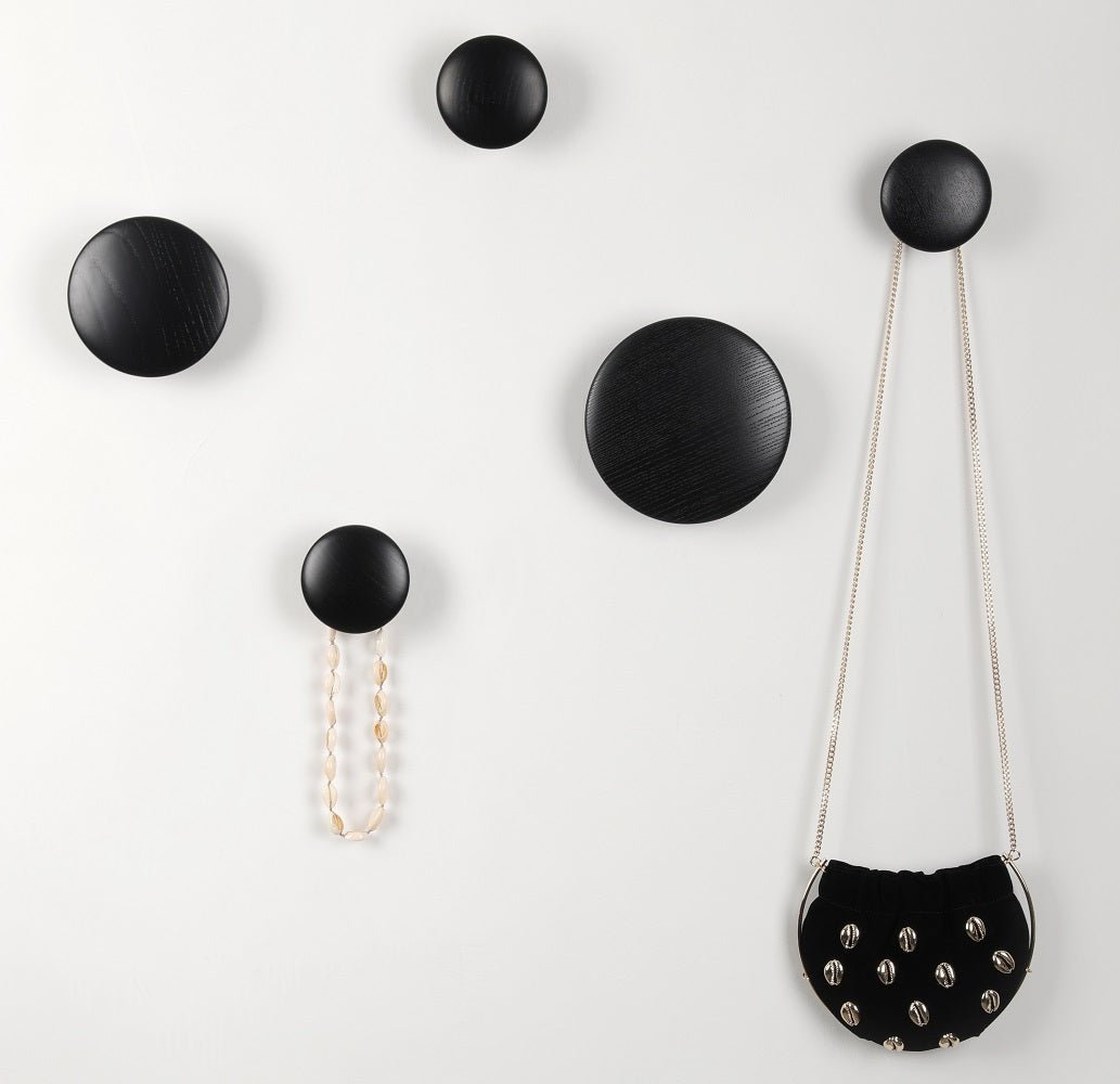 JIYUERLTD Wall Hooks Coat Hooks 5Pcs Dots Hook Door Hanger Hook for Home Decor(White) - JIYUERLTDJIYUERLTD Wall Hooks Coat Hooks 5Pcs Dots Hook Door Hanger Hook for Home Decor(White)