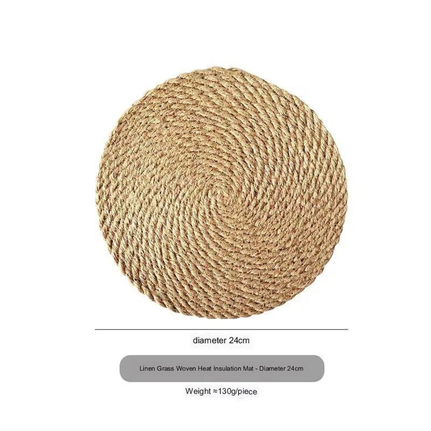 Premium Kitchen Accessories: Insulated Mat, Linen Woven Placemat, Round Silent Pad, Heat-resistant Table Mat, Non-slip Mat