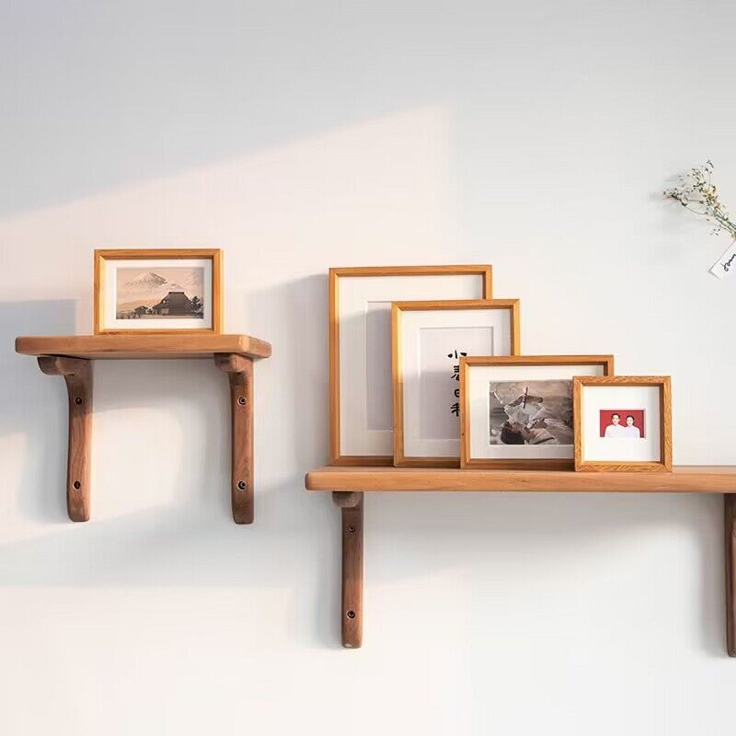 JIYUERLTD Handwerklich gefertigter Massivholzrahmen: Perfekt für Kalligrafie und Malerei – 20,3 cm Rahmenständer