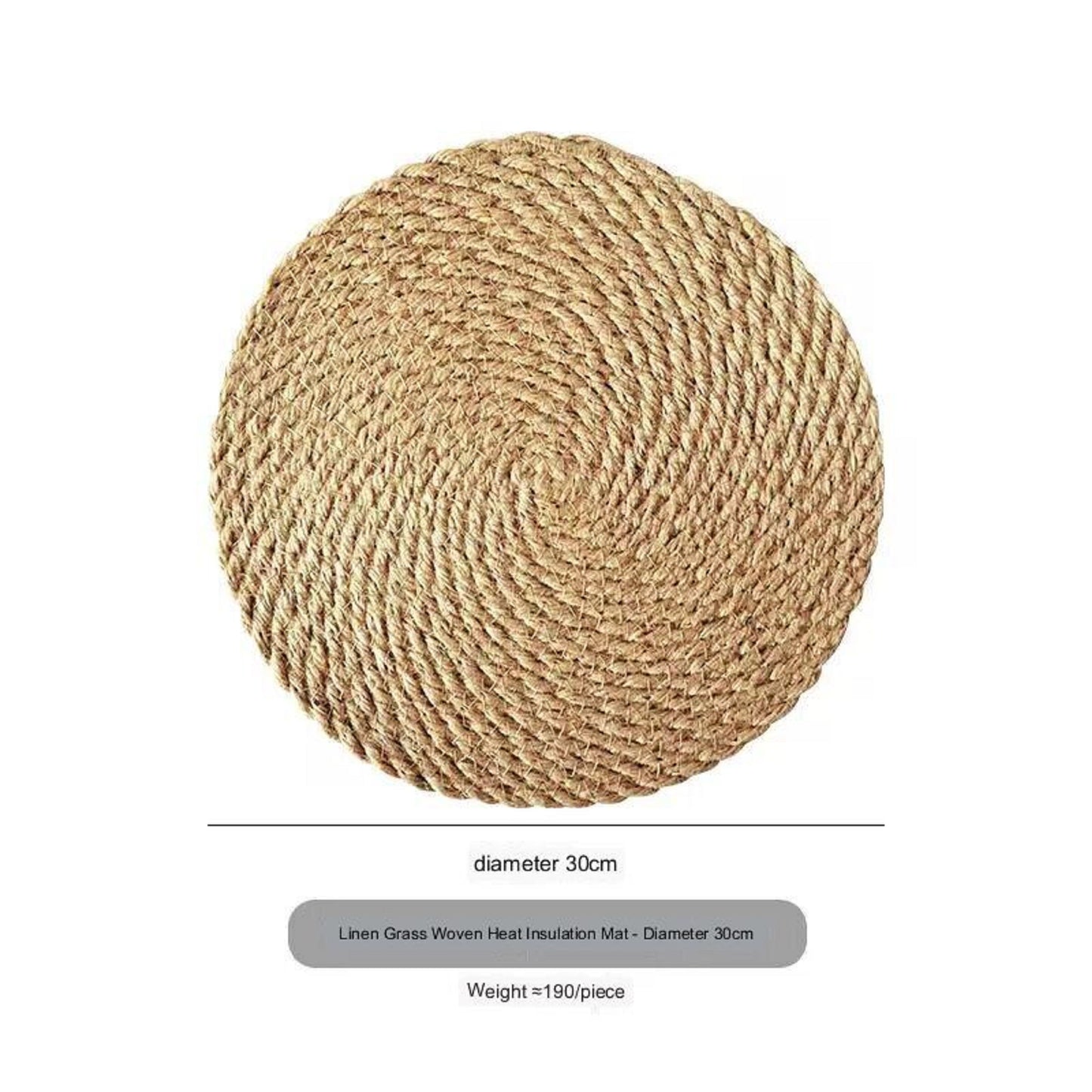 Premium Kitchen Accessories: Insulated Mat, Linen Woven Placemat, Round Silent Pad, Heat-resistant Table Mat, Non-slip Mat