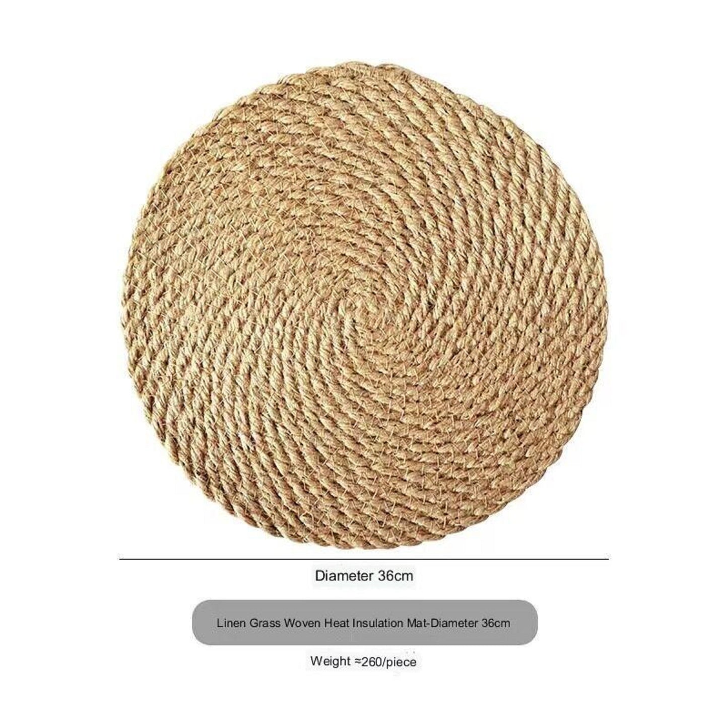 Premium Kitchen Accessories: Insulated Mat, Linen Woven Placemat, Round Silent Pad, Heat-resistant Table Mat, Non-slip Mat