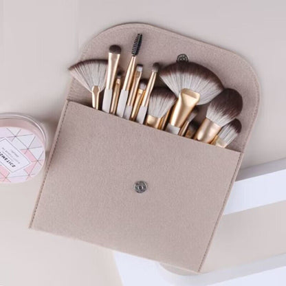 JIYUERLTD Luxe Makeup Brushes Collection - 16pcs Premium Makeup Brush Set Concealer Eye Shadow Blush Pack