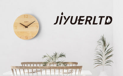 JIYUERLTD Modern Solid Wood Clock - 12“ Silent Wall Clock,Decorative Clock for Bedroom, Living Room, Kitchen, Office and Hotel - JIYUERLTDJIYUERLTD Modern Solid Wood Clock - 12“ Silent Wall Clock,Decorative Clock for Bedroom, Living Room, Kitchen, Office and Hotel