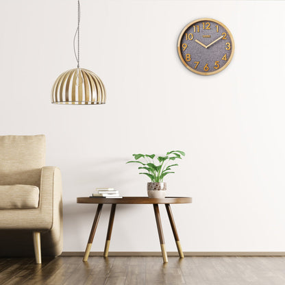 JIYUERLTD Silent Wall Clock 12 In Kitchen Clock with 3D Wood Numbers, Non-Ticking Quartz Movement, Linen Face and Wood Frame for Home, Office, Classroom(Green) - JIYUERLTDJIYUERLTD Silent Wall Clock 12 In Kitchen Clock with 3D Wood Numbers, Non-Ticking Quartz Movement, Linen Face and Wood Frame for Home, Office, Classroom(Green)