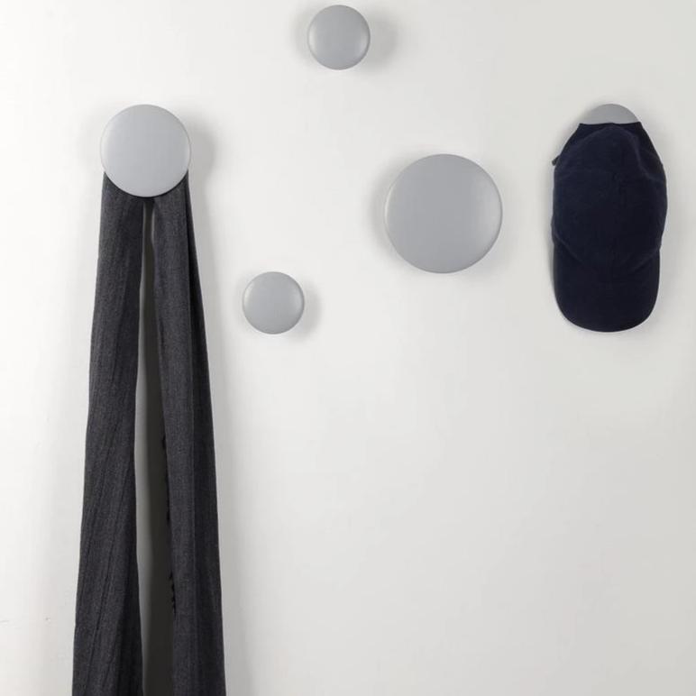 JIYUERLTD Wall Hooks Coat Hooks 5Pcs Dots Hook Door Hanger Hook for Home Decor(Gray) - JIYUERLTDJIYUERLTD Wall Hooks Coat Hooks 5Pcs Dots Hook Door Hanger Hook for Home Decor(Gray)
