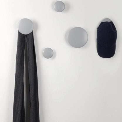 JIYUERLTD Wall Hooks Coat Hooks 5Pcs Dots Hook Door Hanger Hook for Home Decor(Gray) - JIYUERLTDJIYUERLTD Wall Hooks Coat Hooks 5Pcs Dots Hook Door Hanger Hook for Home Decor(Gray)