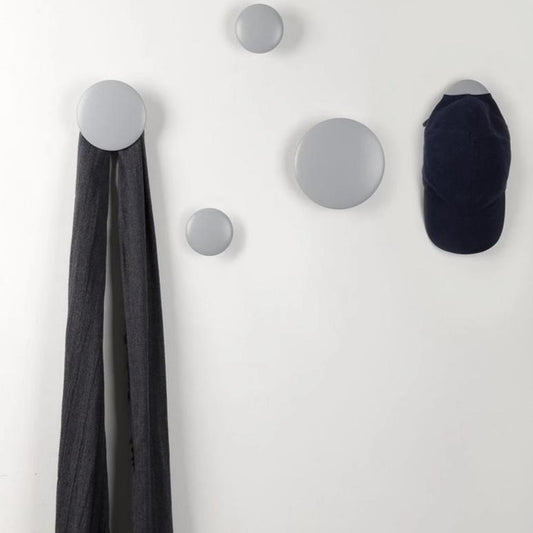 JIYUERLTD Wall Hooks Coat Hooks 5Pcs Dots Hook Door Hanger Hook for Home Decor(Gray) - JIYUERLTDJIYUERLTD Wall Hooks Coat Hooks 5Pcs Dots Hook Door Hanger Hook for Home Decor(Gray)