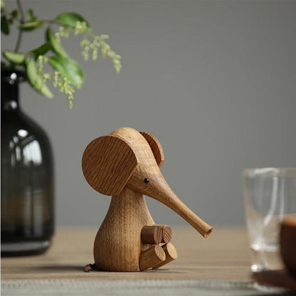 JIYUERLTD Wood Elephant,Wood Carving Elephant,Wood Animal Birthday Present,Puppet,Wood Gift - JIYUERLTDJIYUERLTD Wood Elephant,Wood Carving Elephant,Wood Animal Birthday Present,Puppet,Wood Gift