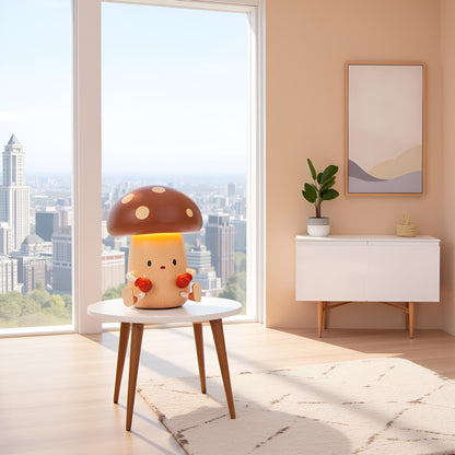 Wooden Mushroom Night Light USB Rechargeable LED Desk Lamp, Cute & Cozy Nursery Lamp, Eco - Friendly Beechwood Table Light - JIYUERLTDWooden Mushroom Night Light USB Rechargeable LED Desk Lamp, Cute & Cozy Nursery Lamp, Eco - Friendly Beechwood Table Light
