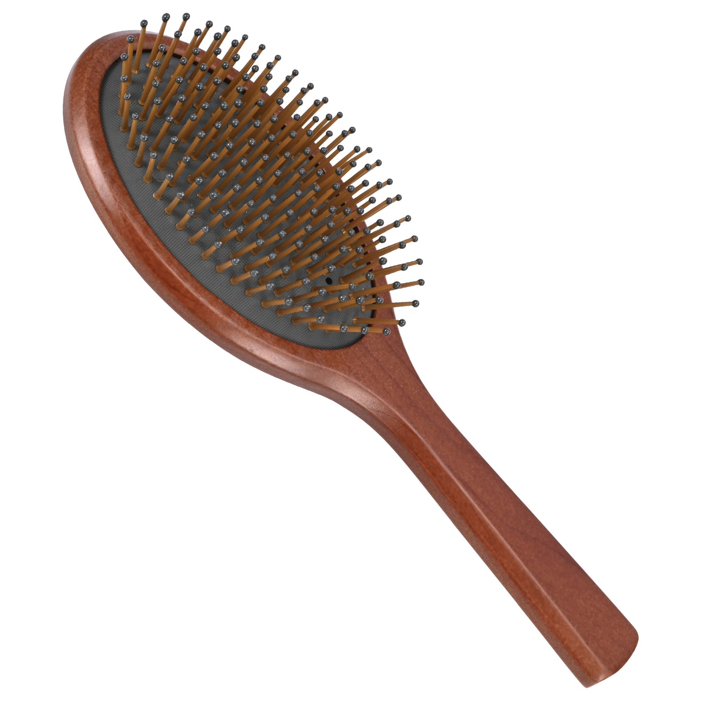 JIYUERLTD Cherry Wood Air Cushion Comb - Large Wooden Hair Brush with High Elastic Air Bag and Scalp Massage - Smooths Curly and Straight Hair - Ideal for Men, Women, and Children (Oval Shape)
