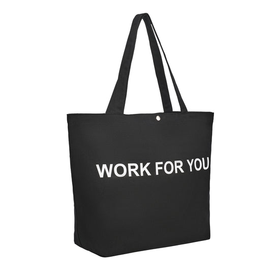 JIYUERLTD Trendy Tote Bag - Cotton Bag, Canvas Shopper for Fashionable Shoppers and Outdoor, DIY Enthusiasts