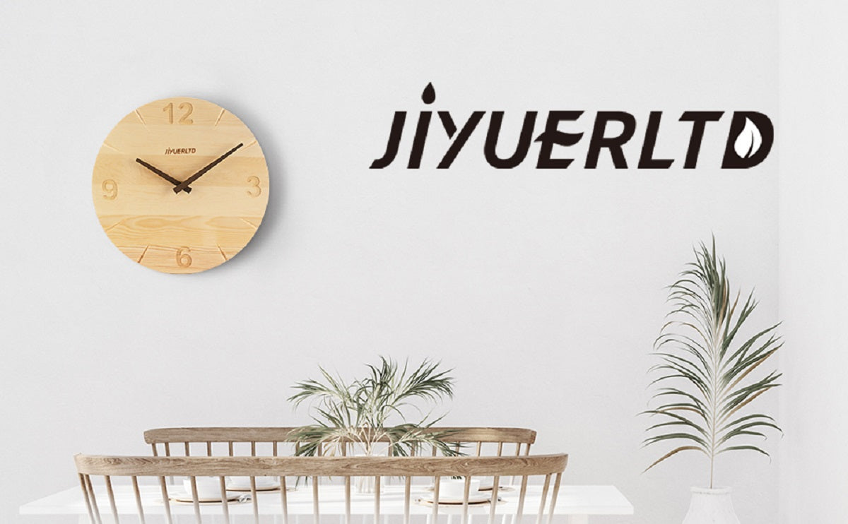 JIYUERLTD Moderne Massivholzuhr - 30,5 cm leise Wanduhr, dekorative Uhr für Schlafzimmer, Wohnzimmer, Küche, Büro und Hotel 